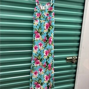 Swanky Floral High Low Hawaiian Dress By Island Planet